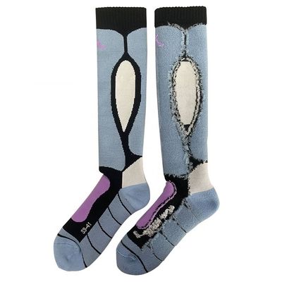Anti sudore donna prestazioni personalizzato ginocchio alto lungo spessa calze da sci 100% lana merino