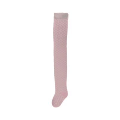 Colore massello a maglia rosa Bambini ragazze calze da sole Stile Outlet Carini Bambini lunghi Stretti