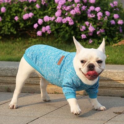Indumenti da cucciolo a maglia Materiale poliestere a matrice solida per il vostro compagno a quattro zampe