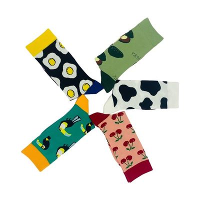 Stilizzanti calze lunghe Happy Jacquard per festeggiamenti dell'anno