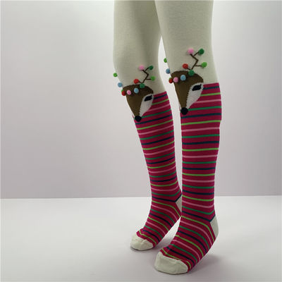 70% cotone pettinato 28% poliestere 2% spandex stampa su misura ragazze calze dolci per bambini