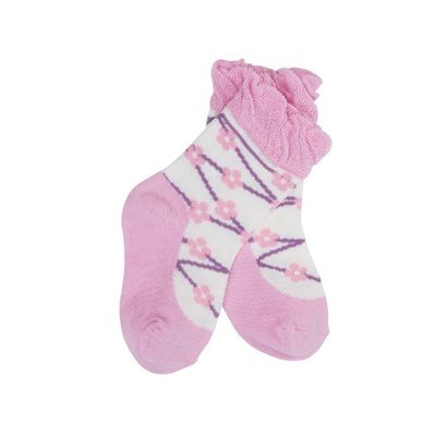 Calzini morbidi e resistenti per bambine in forma di scarpa da principessa 12-24M