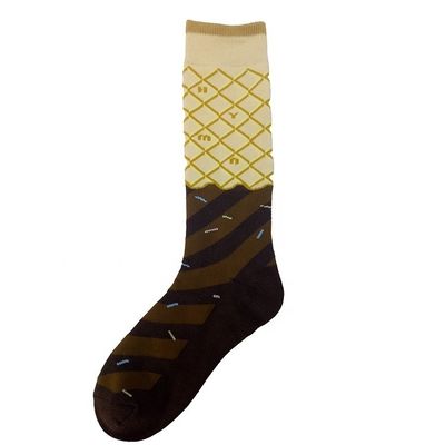 Donna donna calze a maglia Jacquard caviglia cotone calze calze morbide e comode