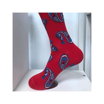 Stagione primaverile calze in cotone pettinato in colore viola rosso poliestere spandex in fibra per uomo