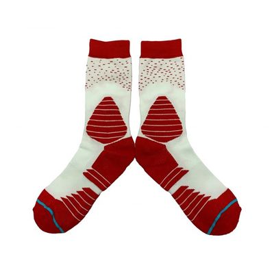 Calzini di bellezza Calzini da camminata di cotone rosso Calzini a maglia per uomini Calzini da sport per equipaggio