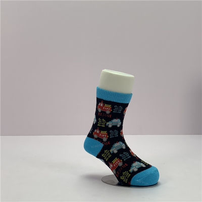 Morbido e comodo 70%Cottone 28%Polyester 2%Spandex calze a maglia per bambini con design carino