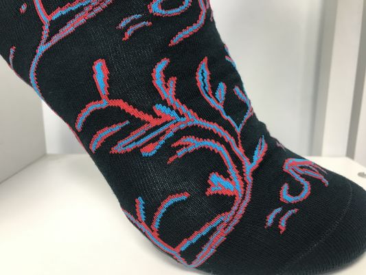 Calzini da uomo stile hip hop stile strada etichetta personalizzata calzini di cotone nero con stampa personalizzata
