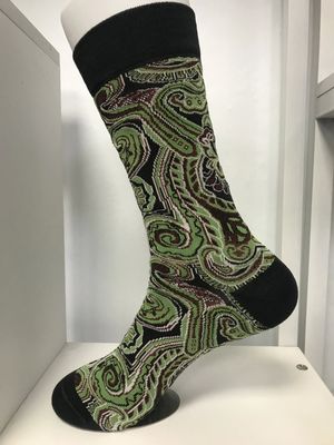 Calzini da uomo stile hip hop stile strada etichetta personalizzata calzini di cotone nero con stampa personalizzata