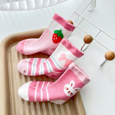 Supporto 7 giorni Ordine campione Tempo di consegna Cute Stampa Respirante Anti Slip Calzini di primavera per bambini