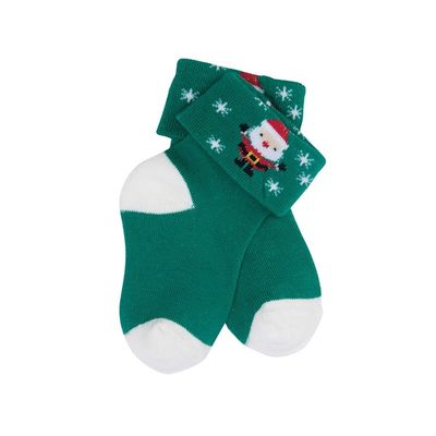 12-24M Calzini per bambini a maglia in cotone biologico con design e comfort strutturati