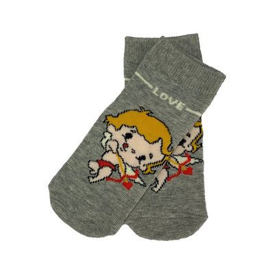 Rapido, asciutto, grigio, sportivo, antiscivolo, neonato, bambino, ragazzo caldo, cartone animato, tubo carino, calzini a maglia