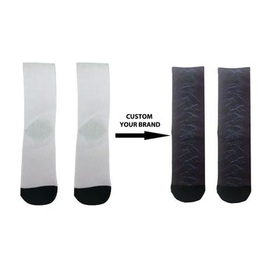 Stivali a colori personalizzati a maglia Calzini per equipaggio Bambù Cottone Nero Sport Calzini Design
