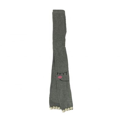 T-shirt rosa a maglia con decorazione di gemme e metodo di tessitura termica