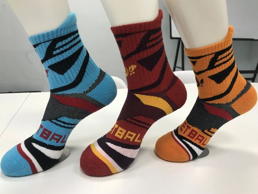 Stile regolare calzini da sport di lusso arancioni per il comfort e il calcio antiscivolo