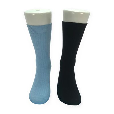 Moda personalizzato logo ricamo cotone stile scolastico lungo calze da donna in servizio OEM