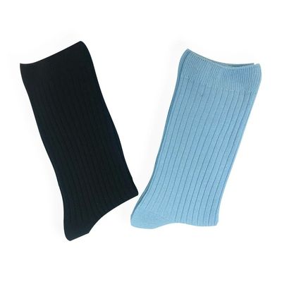 Moda personalizzato logo ricamo cotone stile scolastico lungo calze da donna in servizio OEM