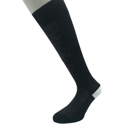 Stagione estiva calze sportive da compressione unisex nere 100% poliestere tubo lungo 15-20 cm