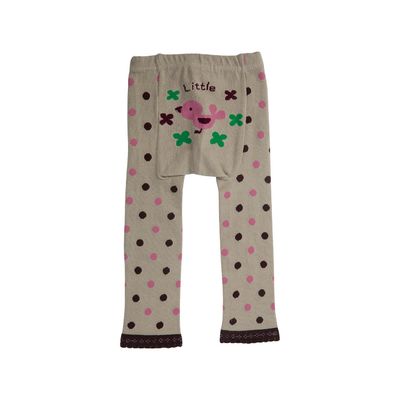 Calde calze d'autunno e inverno, collant da bambina con tessuto di cotone pettinato e calze da fiore