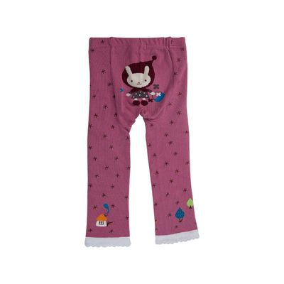 Calde calze d'autunno e inverno, collant da bambina con tessuto di cotone pettinato e calze da fiore