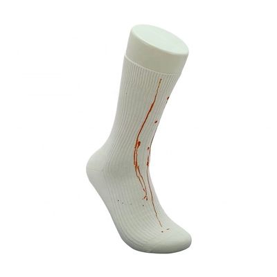 Top Grade Anti Slip Bianco Creatività Stampa Soft Cotton Long Custom Design Calzini Per Uomini
