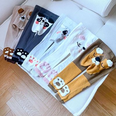Casual baby tights in cotone confortevole e traspirante con modello animale adorabile