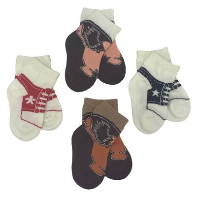 Calzini da bambina a maglia di cotone traspirante 70% cotone 28% poliestere 2% spandex