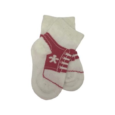 Calzini da bambina a maglia di cotone traspirante 70% cotone 28% poliestere 2% spandex