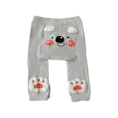 Confortevoli collant per bambini con orecchie 3D e graziosi disegni di animali in cotone spessa