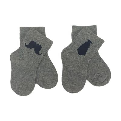Calzini per bambini a maglia di cotone traspirante, velocemente asciugabile, cravatta con barba grande, antiscivolo