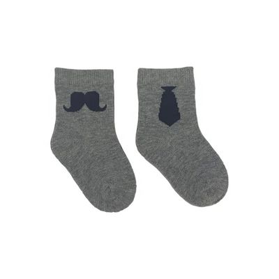 Calzini per bambini a maglia di cotone traspirante, velocemente asciugabile, cravatta con barba grande, antiscivolo