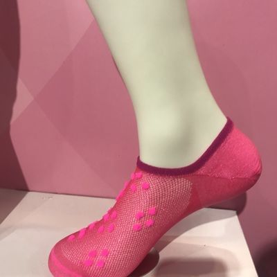 Colori solidi donna Logo personalizzato Oem Moda Confortevole calzini in nylon 100% in Navy Wine