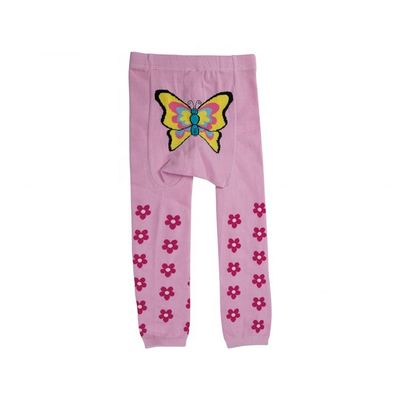 Pantaloni lunghi a strisce stampati in cotone pettinato per bambini piccoli