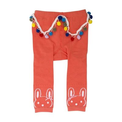 Pantaloni lunghi a strisce stampati in cotone pettinato per bambini piccoli