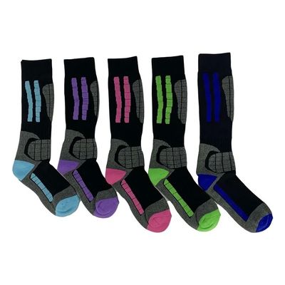 Calzini unisex a maglia in stile regolare con confezione con logo personalizzato e diversi colori