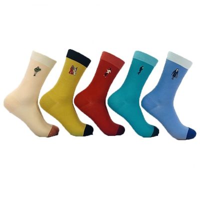 Calzini da donna di spessore standard con ricamo personalizzato e tessuto traspirante 39-42