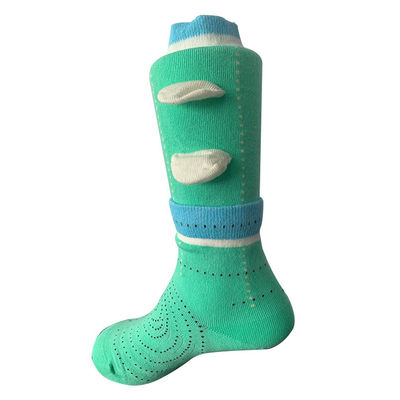 Moderno pettinato cotone orecchie 3D calze a doppia nervatura per bambini Disegno e rilevamento degli aghi