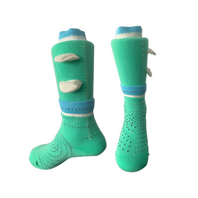 Moderno pettinato cotone orecchie 3D calze a doppia nervatura per bambini Disegno e rilevamento degli aghi