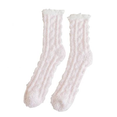 Calzini caldi e accoglienti per donna Anti-slip Indoor Inverno Calzini pelosi con fleece di corallo spessa