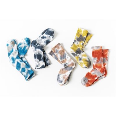 Estate 2023 Tecnologia di tie-dye su misura Calze da corsa a metà del polpaccio per UNISEX taglia UE 37-44