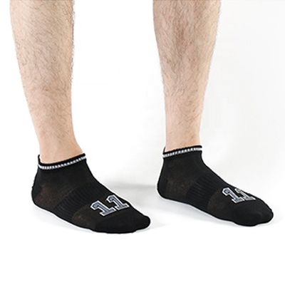Calze da sole da uomo di cotone di colore solido calze da caviglia corte basso per sport informali
