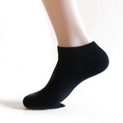 Calze da sole da uomo di cotone di colore solido calze da caviglia corte basso per sport informali