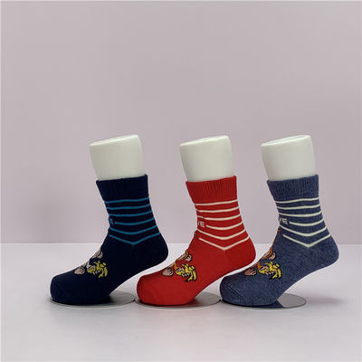 70% cotone 28% poliestere 2% spandex calze da ragazzo a maglia alta per il conforto quotidiano del bambino