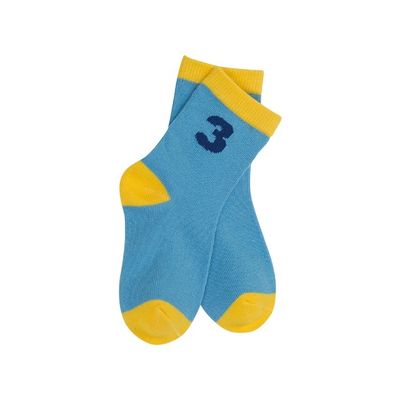 Calzini per neonati Spessore standard Blu Magliato Lungo Respirabile di cotone Modello carino