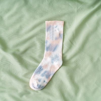 Novità Colore cravatta colorante calze unisex cotone poliestere spandex calze sportive fornitura diretta
