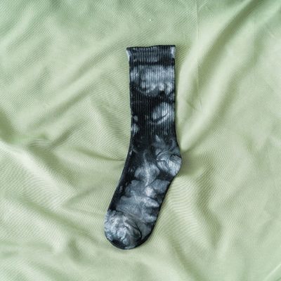 Stile regolare Tie Dye Long Tube Calze unisex con materiale di poliestere di cotone spandex