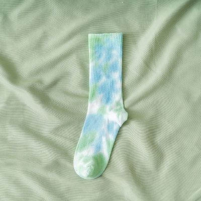 Stile regolare Tie Dye Long Tube Calze unisex con materiale di poliestere di cotone spandex