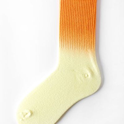 Calze da caviglia di alto colore di cotone in gradiente stile Long School per donne con rilevamento degli aghi