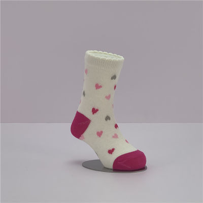 Modello di cartone animato Bambino Bambina Bambina Calzini di cotone organico rosa Per bambini 12-24 mesi