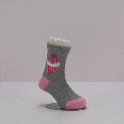 Modello di cartone animato Bambino Bambina Bambina Calzini di cotone organico rosa Per bambini 12-24 mesi