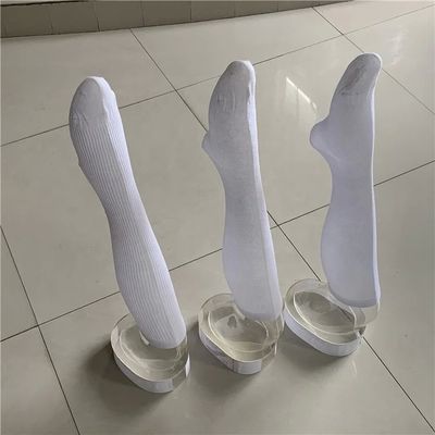Inverno abbigliamento caldo lungo compressione sopra il ginocchio calze per le donne in alta caviglia bianca